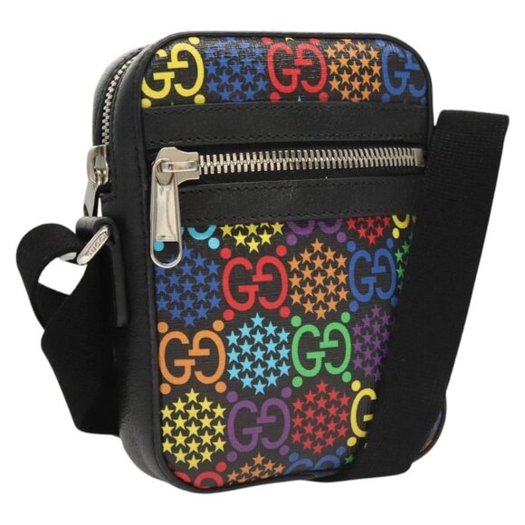 GUCCI GG Psychedelic Shoulder Bag Multicolor Silver 598103 Auth 118263 - Picture 1 of 16
